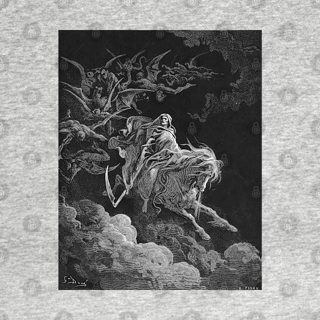 Death on a Pale Horse - Gustave Dore goth aesthetic by forgottenbeauty